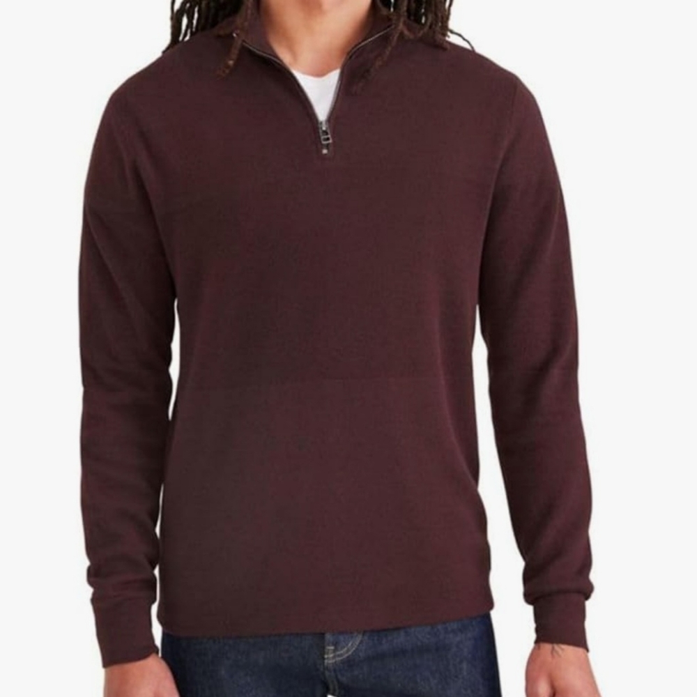 Dockers Maroon Knit Half-Zip Sweater Size XL